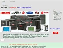 Tablet Screenshot of accurateairmo.com